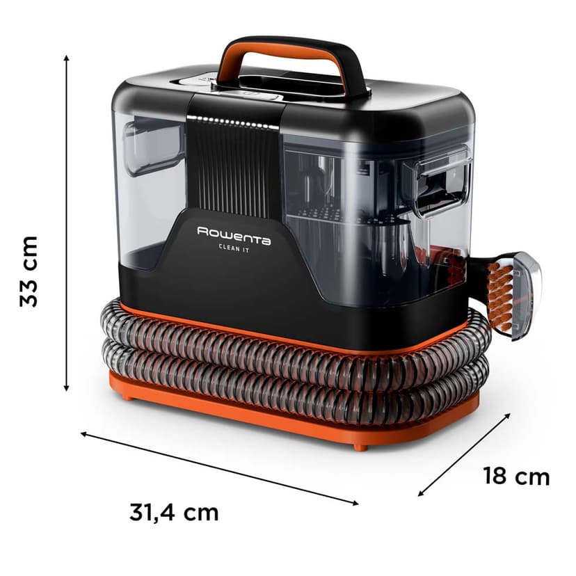 Aspirador de tapicerías Clean It NEGRO