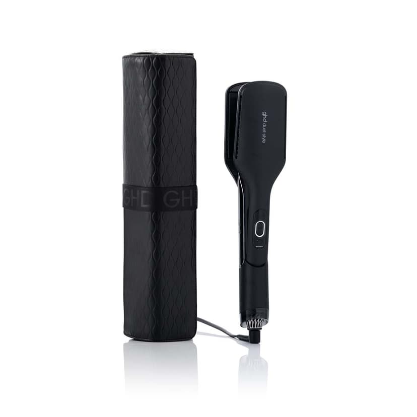 Pack Plancha de Pelo de aire caliente 2 en 1 Duet + Neceser NEGRO