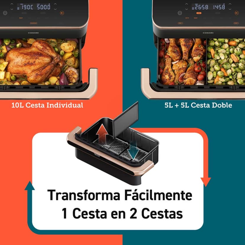 Dual Blaze Twinfry Chef Edition Air Fryer 10L NEGRO