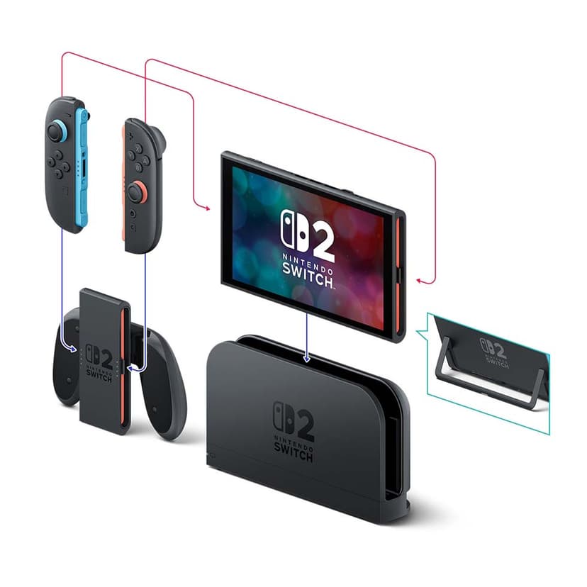 Switch Oled + Super Mario Galaxy 1 y 2 NEGRO