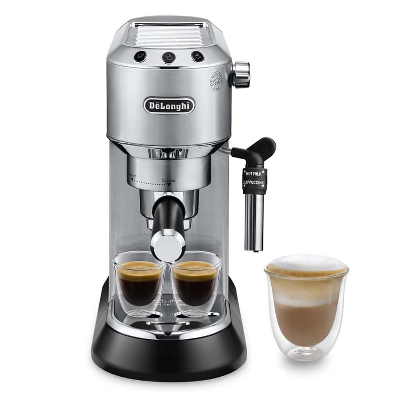 Cafetera Espresso Manual Dedica Metallic PLATA