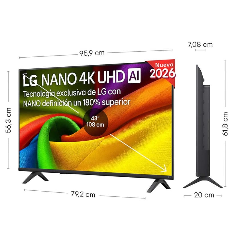 Smart TV 43'' 43NU85 4K NEGRO