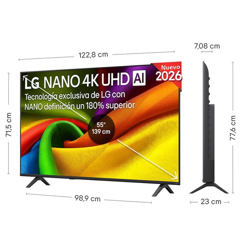 Smart TV 55'' 55NU85 4K NEGRO