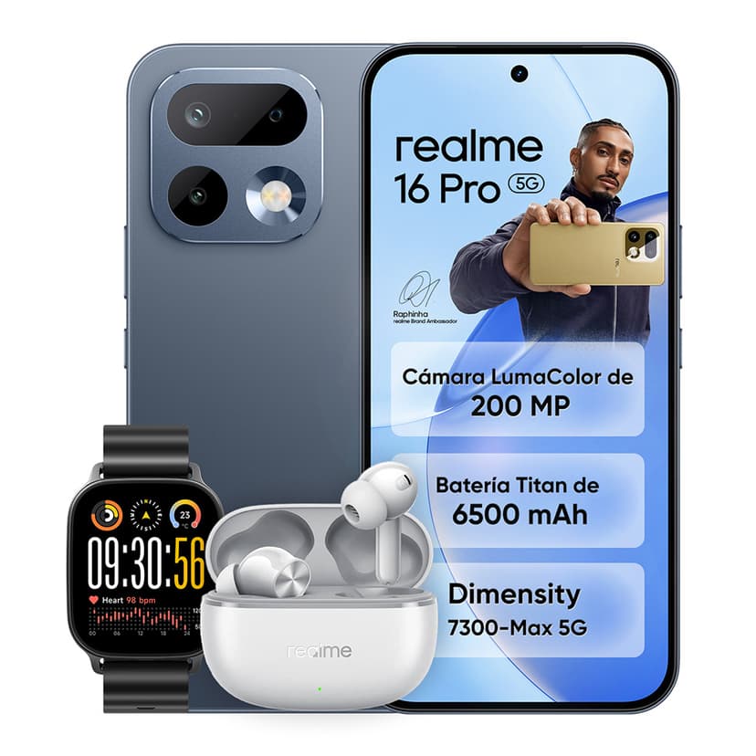 16 Pro 512GB 5G +Watch 5+T200Lite GRIS